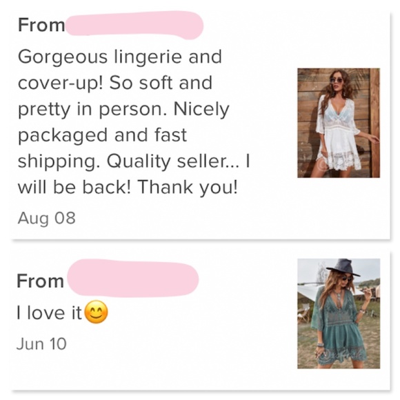 White Lace Coverup Dress Tunic Bohemian Short - Picture 6 of 9